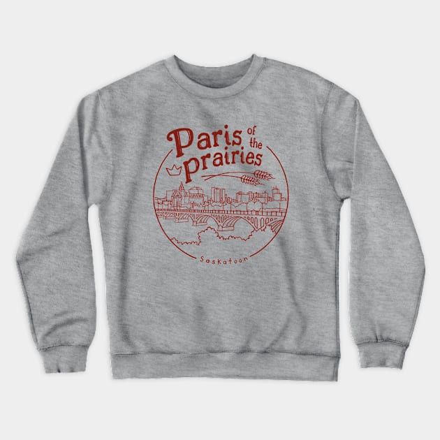 Paris of the prairies Crewneck Sweatshirt by seancarolan